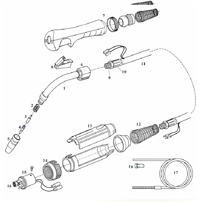 Τσιμπίδα Mig FM 25 3μ Τσιμπίδα Mig FM 25 3μ