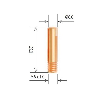 Μπεκ Τσιμπίδας Μ6x25 Φ0.6