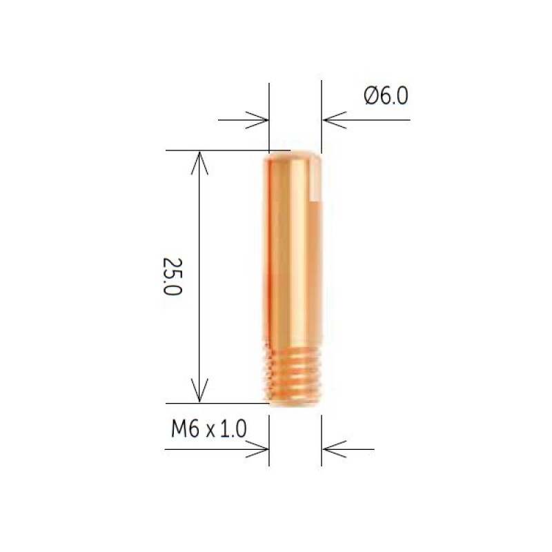 Μπεκ Τσιμπίδας Μ6x25 Φ1.0 Μπεκ Τσιμπίδας Μ6x25 Φ1.0